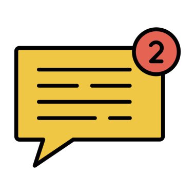 İleti vektör simgesi tasarım