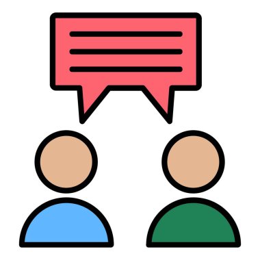 Discussion Vector Icon Design