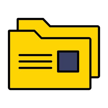 Klasör vektör simgesi tasarım