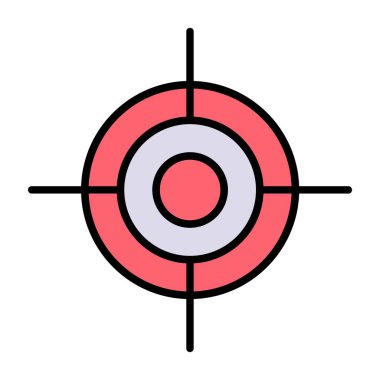 Hedef vektör simgesi tasarım
