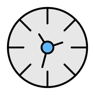 Wall Clock Vector Icon Design