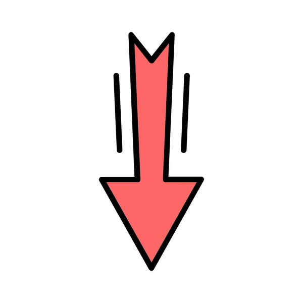 Down Vector Icon Design
