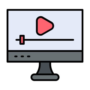 TV Vektörü Simgesi Tasarımı