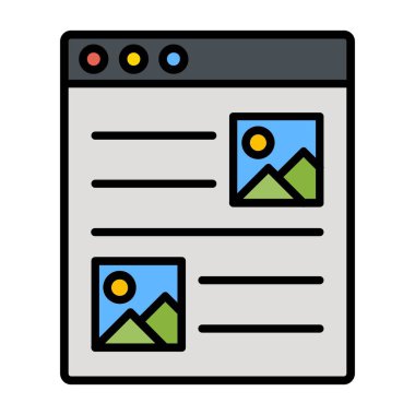 Blog Vector Icon Design