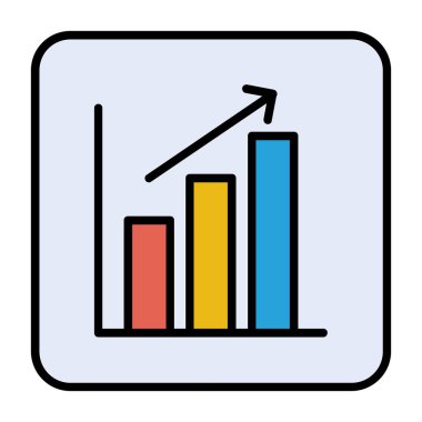 İstatistiksel Vektör Simgesi Tasarımı