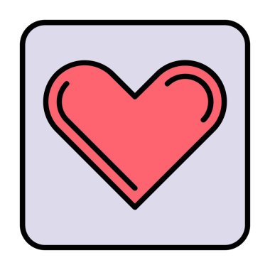 Kalp vektör simgesi tasarım