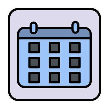 Takvim vektör simgesi tasarım