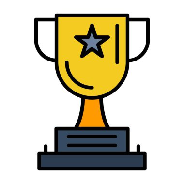 Trophy Vector Icon Design
