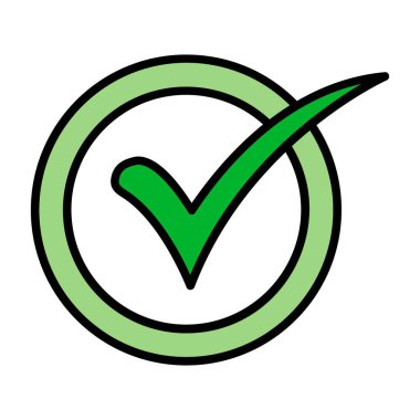Checked Vector Icon Design