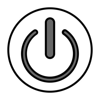 Güç düğmesi vektör simgesi tasarım