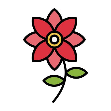 çiçek vektör simge tasarım