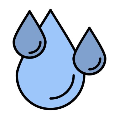 Su Damlası Vektör Simgesi Tasarımı