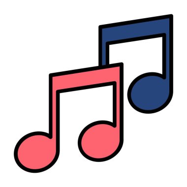 Müzik Vektörü Simgesi Tasarımı