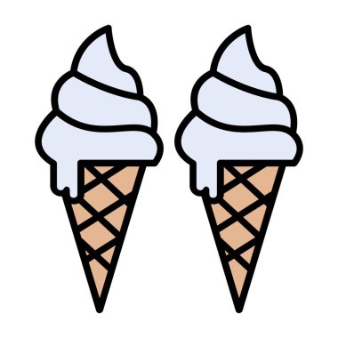 Ice Cream Vector Icon Design