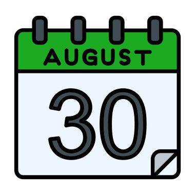 30 Ağustos Vektör Simgesi Tasarımı