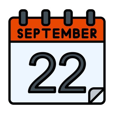 22 Eylül Vektör Simgesi Tasarımı