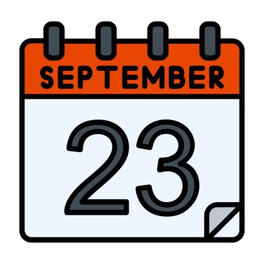 23 Eylül Vektör Simgesi Tasarımı