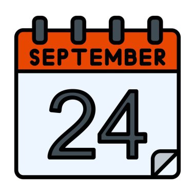 24 Eylül Vektör Simgesi Tasarımı