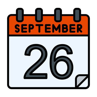 26 Eylül Vektör Simgesi Tasarımı