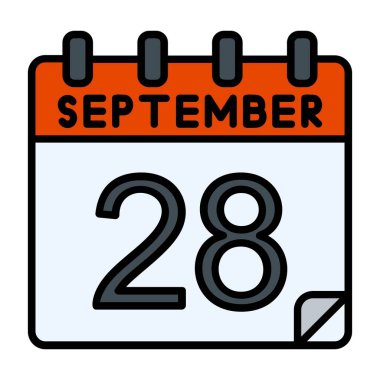 28 Eylül Vektör Simgesi Tasarımı