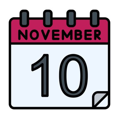 10 Kasım Vektör Simgesi Tasarımı