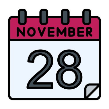 28 Kasım Vektör Simgesi Tasarımı