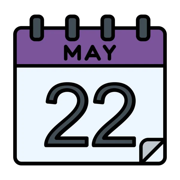 22 Mayıs Vektör Simgesi Tasarımı