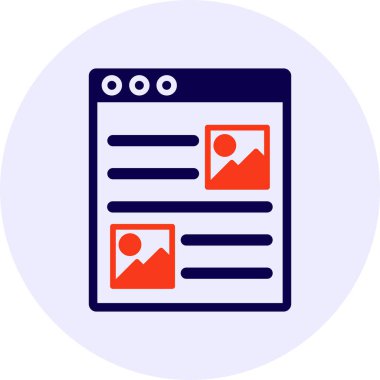 Blog Vector Icon Design