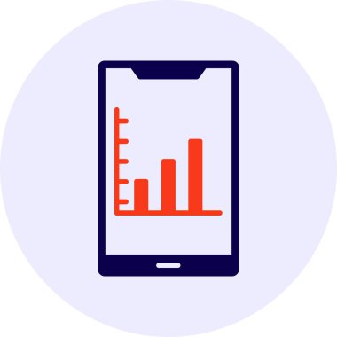 Borsa Uygulama Vektörü Simgesi Tasarımı