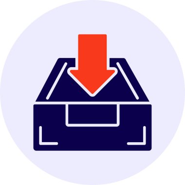 Inbox Vector Icon Design