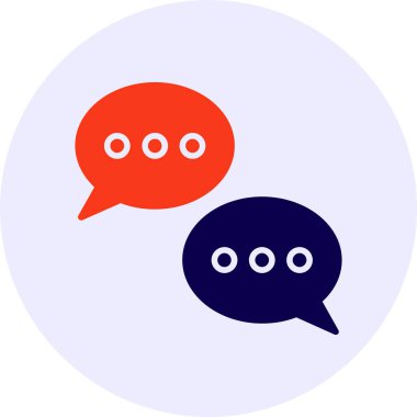 Diyalog Vektör Simgesi Tasarımı