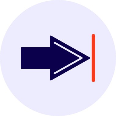 Sağ Vektör Simgesi Tasarımı