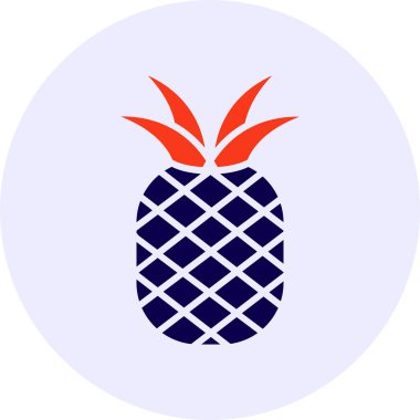 ananas vektör simgesi tasarımı
