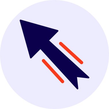 Yukarı Sol Vektör Simgesi Tasarımı