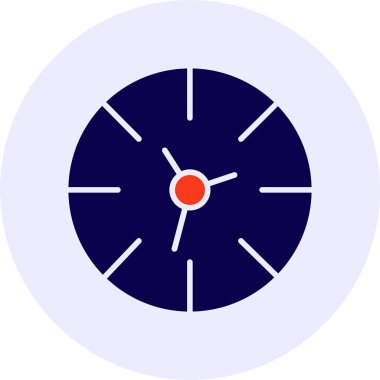 Wall Clock Vector Icon Design