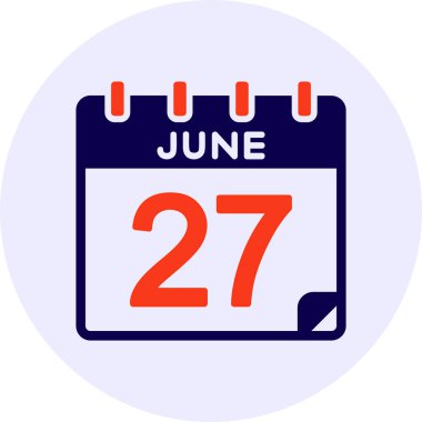 27 Haziran Vektör Simgesi Tasarımı