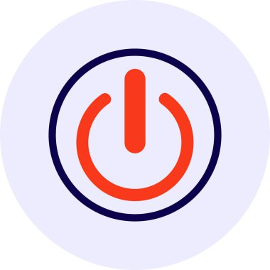 Güç düğmesi vektör simgesi tasarım