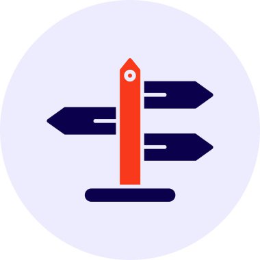 Signpost Vector Icon Design