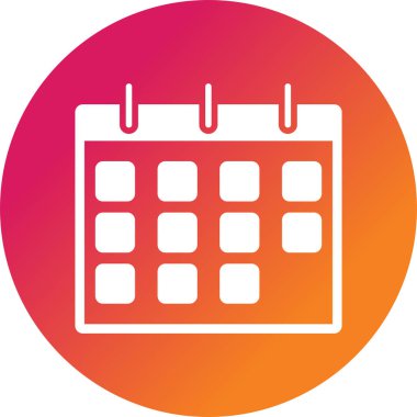 Takvim vektör simgesi modern basit vektör illüstrasyonu