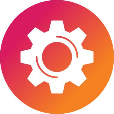 Bir Ayarlar simgesinin vektör illüstrasyonu 