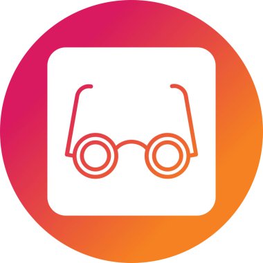 Gözlük Vektörü Simgesi Tasarımı