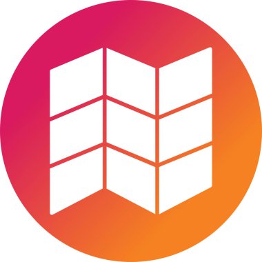 harita simgesi tasarımı, vektör illüstrasyonu 