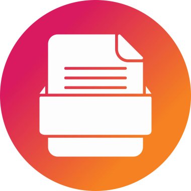 Dosya biçimi LIB simgesinin vektör illüstrasyonu 