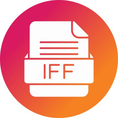IFF simgesinin vektör illüstrasyonu 