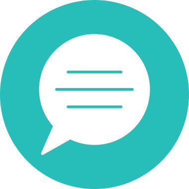 Sohbet simgesi simgesi tasarımı