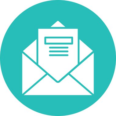 Zarf. Web simgesi basit illüstrasyon