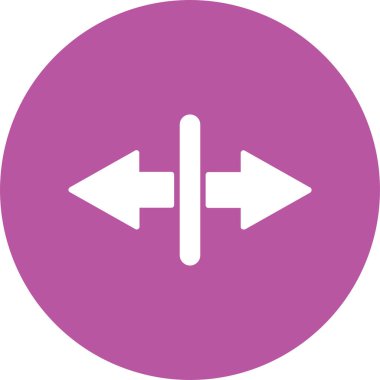 Ayrılma simgesi. vektör illüstrasyonu.