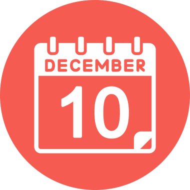 10 Aralık tarihi ile takvim