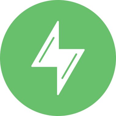 Bir yıldırım simgesinin vektör çizimi