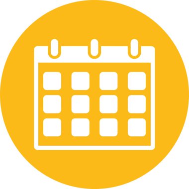 Takvim vektör simgesi modern basit vektör illüstrasyonu